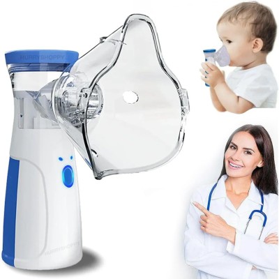 Portable Mesh Nebulizer | Silent Compact Vaporizer | Adults & Kids | Cold Cough Relief | Wireless Inhaler | Asthma Sinus Bronchitis Treatment
